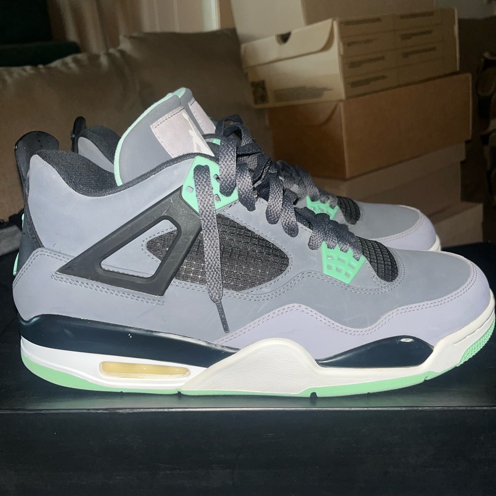 Size 12M (2013) Jordan 4 Green Glow - Pre Owned, Original Box